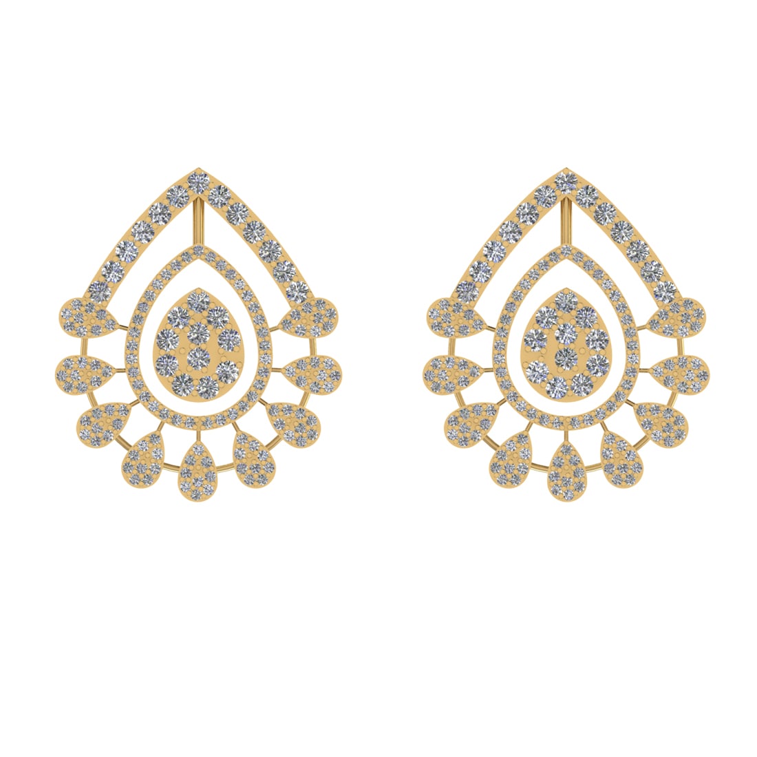 2.84 Ctw VS/SI1 Diamond Prong Set 14k Yellow Gold Stud Earrings (ALL DIAMON: Total Daimond Weight :-2.84 Ctw Color : G-H Clarity : VS/SI1 Setting : Prong Metal Weight : Approx 12.51 gram 14k Yellow Gold Stud Earrings (ALL DIAMOND ARE LAB GROWN ) #3SS23453v15