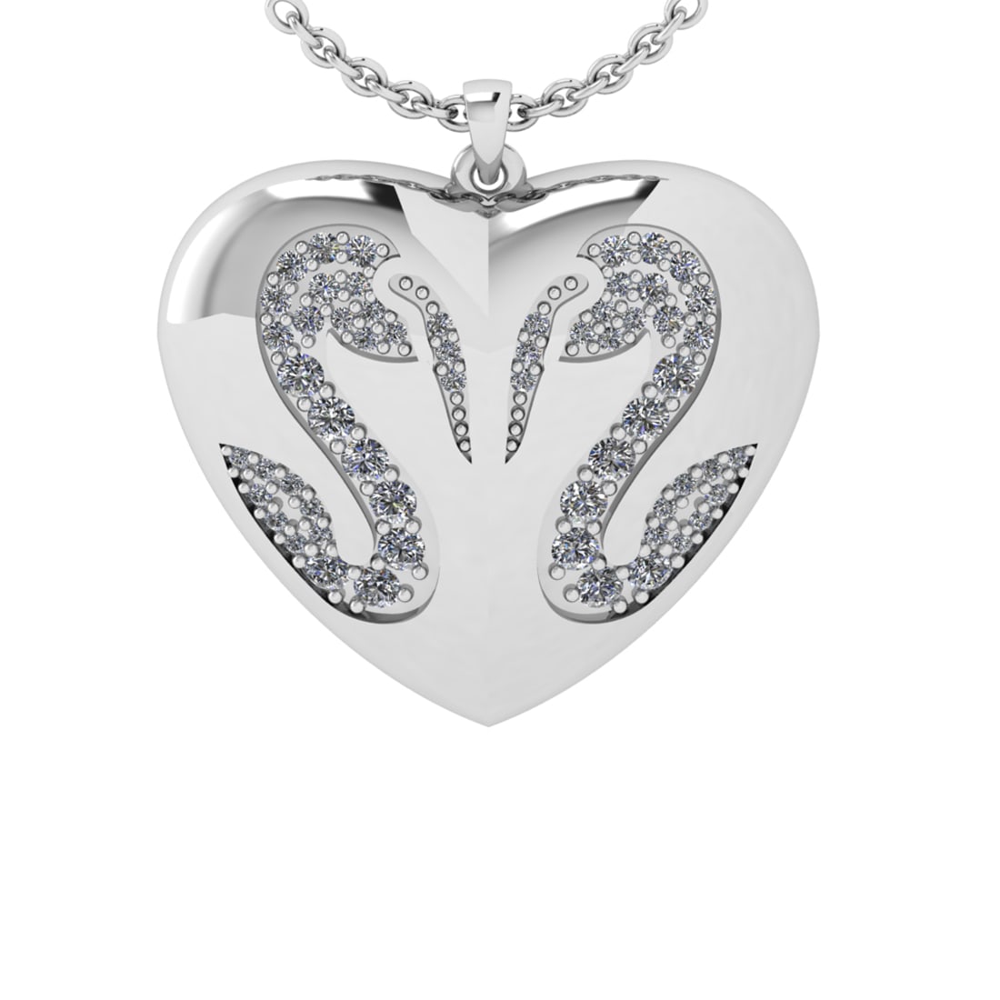 0.36 Ctw VS/SI1 Diamond 14k white Gold Pendant (ALL DIAMOND ARE LAB GROWN): Total Daimond Weight :-0.36 Ctw Color : G-H Clarity : VS/SI1 Setting : Prong Metal Weight : Approx 7.68 gram 14k White Gold Pandant (ALL DIAMOND ARE LAB GROWN ) #3SS72834v14