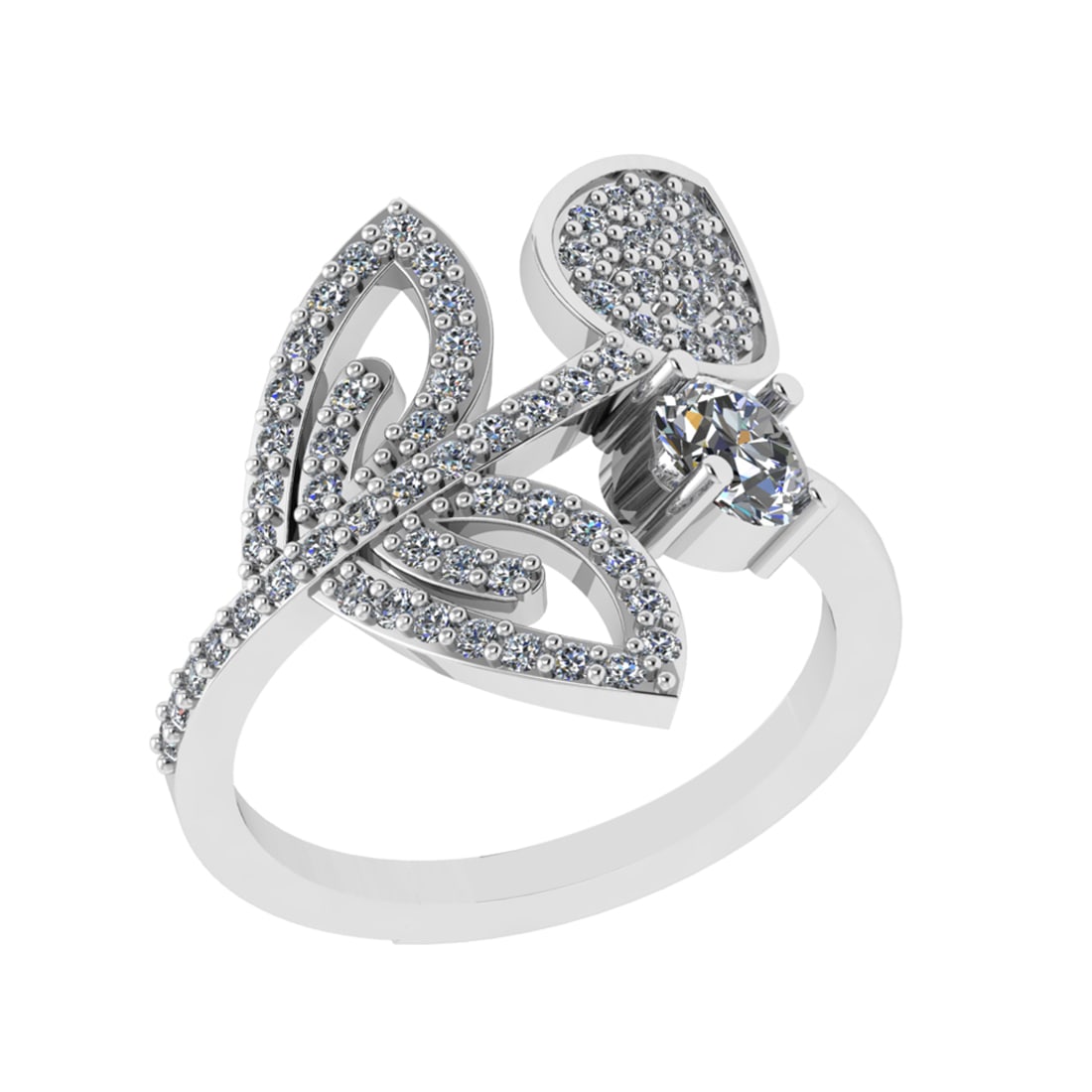 1.02 Ctw SI2/SI1 Diamond Prong Set 14k white Gold Engagement Ring (ALL DIAM: Center Daimond Weight :-0.50 Ctw ( Round Cut) Color : G-H Clarity : SI2/SI1 Side Diamond Weight Of Ctw 0.52 Ctw Color : G-H Clarity : SI2/SI1 Daimond Setting : Prong Metal Weight : Approx 6.06 gram 14