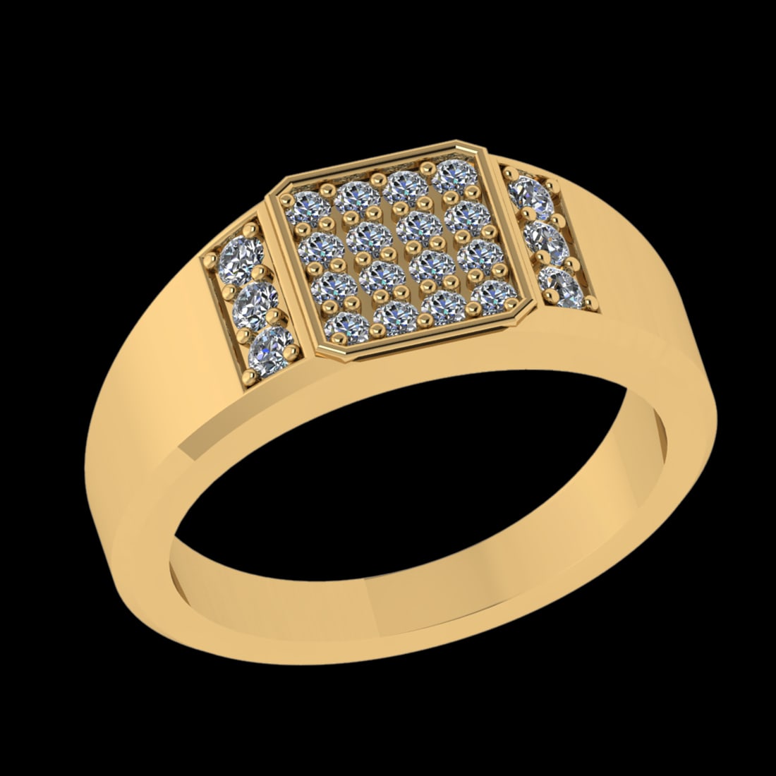 0.39 CtwVS/SI1 Diamond 10k Yellow Gold Engagement Ring: Total Daimond Weight :-0.39 Ctw Color : j-k Clarity : VS/SI1 Setting : Prong Metal Weight : Approx 7.21 gram 10k Yellow Gold Engagement Ring Current Ring Size 8 (ALL DIAMOND ARE LAB GROWN ) #3SS96389v