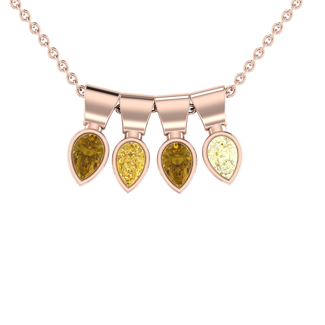 1.20 Ctw VS/SI1 Fancy NaturalYellow Brown Diamond 14K Rose Gold Pendant Nec: Center Diamond Weight :- 1.20 Ctw ( 4pec Pear Cut ) Color :- VS/SI1 Fancy NaturalYellow Brown Diamond Stone Setting : Prong Metal Weight : Approx 3.90 Gram 14K Rose Gold Pendant Necklace #3SS28291v12