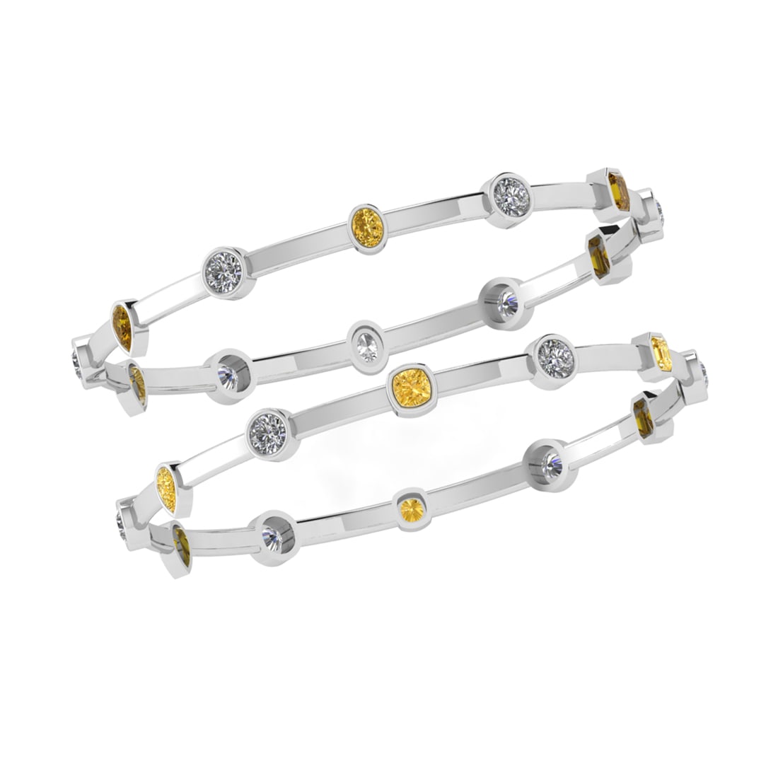 6.96 Ctw VS/SI1 Fancy Natural Yellow Brown and white Diamond 14K White Gold: Center Diamond Weight :- 3.60 Ctw ( Round,Pear,Cushion,Emerald Cut ) Color :- VS/SI1 Fancy NaturalYellow Brown Diamond Stone Setting : Prong Side Diamond Weight Of Ctw 3.36 Ctw Side Stone Color : J-K 