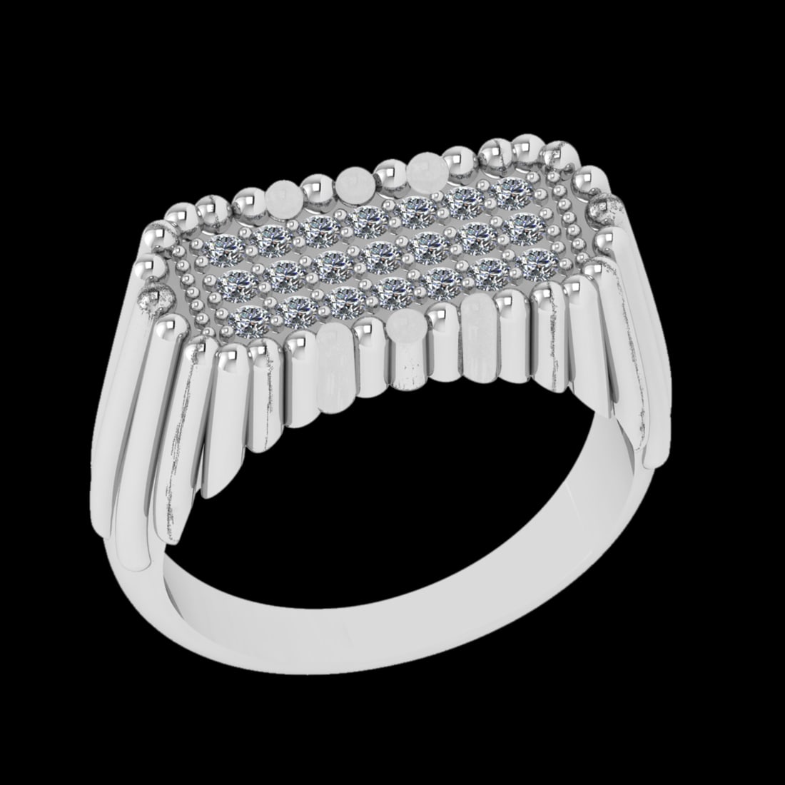 0.31 Ctw VS/SI1 Diamond 10k White Gold Engagement Ring (ALL DIAMOND ARE LAB: Total Diamond Weight :-0.31 Ctw (Round cut) Color :- J-K Clarity : VS/SI1 Setting : Prong Metal Weight : Approx 9.29 gram 10k White Gold Engagement Ring Current Ring Size-6 (ALL DIAMOND ARE LAB GROWN)