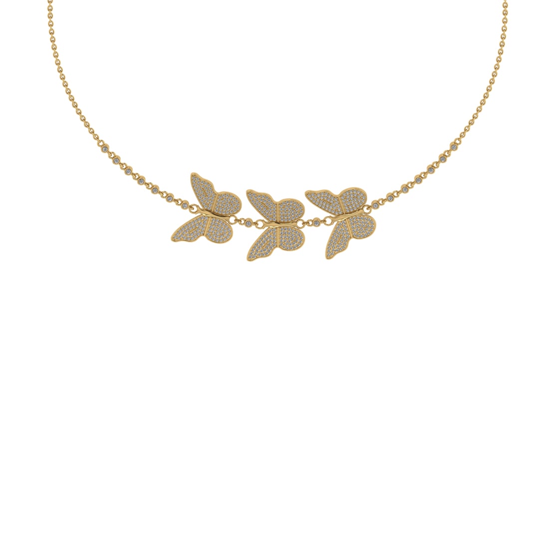2.11 Ctw VS/SI1 Diamond 14K Yellow Gold Butterfly Pendant Necklace: Total Diamond Weight : 2.11 Ctw (Round cut) Center Diamond Color :- J-K Center Clarity : VS/SI1 Stone Setting : Prong Metal Weight : Approx 12.90 Gram 14K Yellow Gold Butterfly Pendant Necklace #3SS63