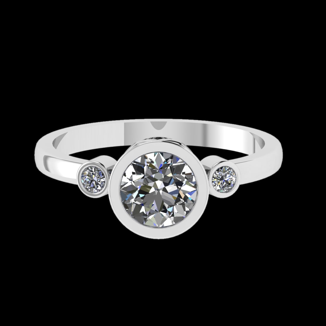 0.91 Ctw VS/SI1 Diamond Prong Set 10K white Gold Engagement Ring (ALL DIAMO: Center Daimond Weight :-0.84 Ctw ( Round Cut) Color : F-G Clarity : VS/SI1 Side Diamond Weight Of Ctw 0.07 Ctw Color : F-G Clarity : VS/SI1 Daimond Setting : Prong Metal Weight : Approx 2.40 gram 10K 
