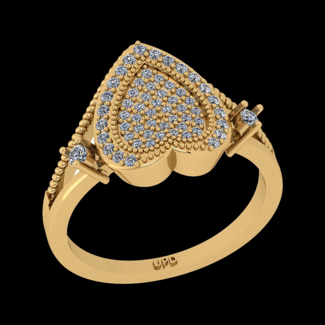 0.40 Ctw VS/SI1 Diamond 10k Yellow Gold Engagement Ring (ALL DIAMOND ARE LA: Total Diamond Weight :-0.40 Ctw (Round cut) Color :- J-K Clarity : VS/SI1 Setting : Prong Metal Weight : Approx 5.43 gram 10k Yellow Gold Engagement Ring Current Ring Size-6 (ALL DIAMOND ARE LAB GROWN