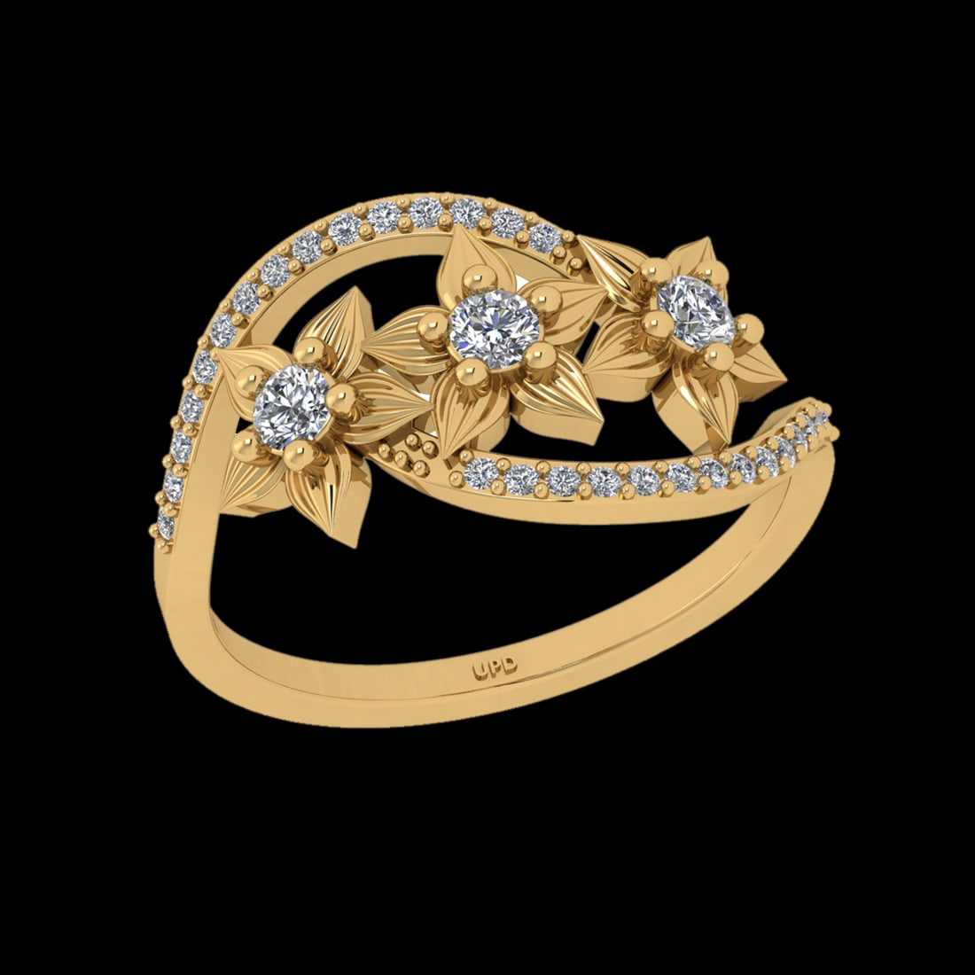 0.35 Ctw VS/SI1 Diamond 18K Yellow Gold Engagement Ring (ALL DIAMOND ARE LA: Center Diamond Weight :-0.20 Ctw ( 3pec Round Cut) Color :- G-H Clarity : VS/SI1 Center Stone Setting : Prong Side Diamond Weight Of Ctw 0.15 Ctw Color : G-H Clarity : VS/SI1 Stone Setting : Prong Met