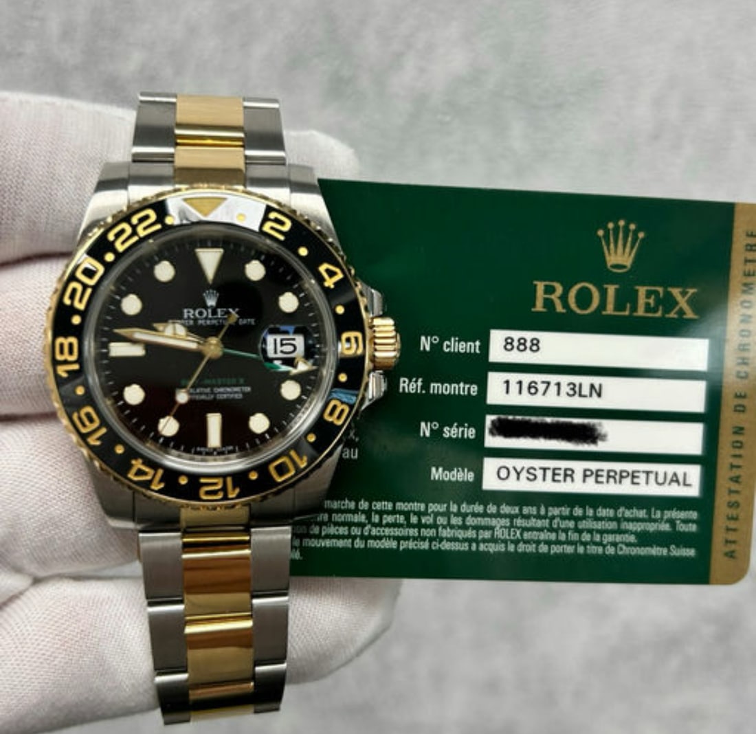 Rolex Two-Tone GMT Master II Ref 116713LN Comes With Box & Papers: Rolex Two-Tone GMT Master II Ref 116713LN Comes With Box & Papers #3SS23499v15