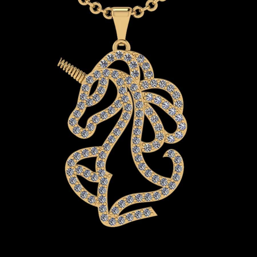 0.87 Ctw SI2/I1 Diamond 18K Yellow Gold Pendant Necklace: Total Diamond Weight : 0.87 Ctw (Round cut) Center Diamond Color :- J-K Center Clarity : SI2/I1 Stone Setting : Prong Metal Weight : Approx 6.80 Gram 18K Yellow Gold Pendant Necklace #3SS28109v8