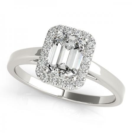 CERTIFIED 18KT WHITE GOLD 1.10 CTW J-K/VS-SI1 DIAMOND HALO ENGAGEMENT RING: CERTIFIED 18KT WHITE GOLD 1.10 CTW J-K/VS-SI1 DIAMOND HALO ENGAGEMENT RING (CENTER STONE DIAMOND 1.00 CTWW J-K/VS-SI1) please request ring size upon payment #3SS86708v3