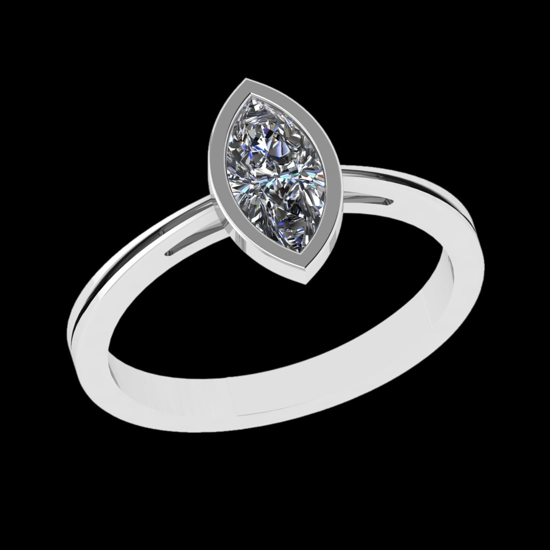 0.50 Ctw VS/SI1 Diamond 10k white Gold Solitaire Ring (ALL DIAMOND ARE LAB: Center Daimond Weight :-0.50 Ctw ( Marquise Cut) Color : J-k Clarity : VS/SI1 Metal Weight : Approx 2.17 gram 10k white Gold Solitaire Ring Current Ring Size 6 (ALL DIAMOND ARE LAB GROWN )