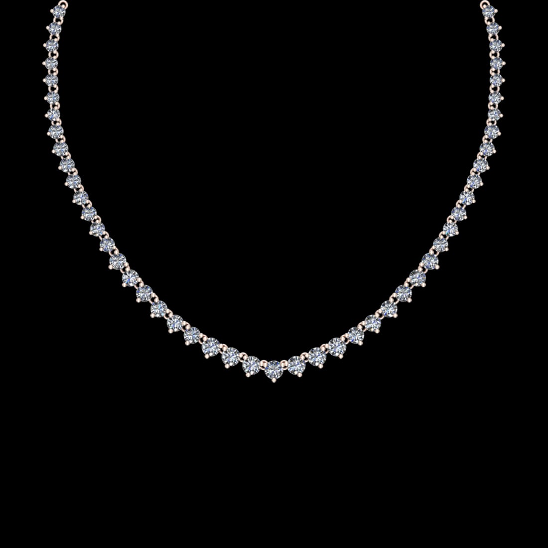 103.69 Ctw VS/SI1 Diamond 10K Yellow Gold Necklace Set (ALL DIAMOND ARE LAB: Total Daimond Weight :-103.69 Ctw Color : G-H Clarity : VS/SI1 Setting : Prong Metal Weight : Approx 84.63 gram 10K Yellow Gold Necklace Set #3SS23171v15