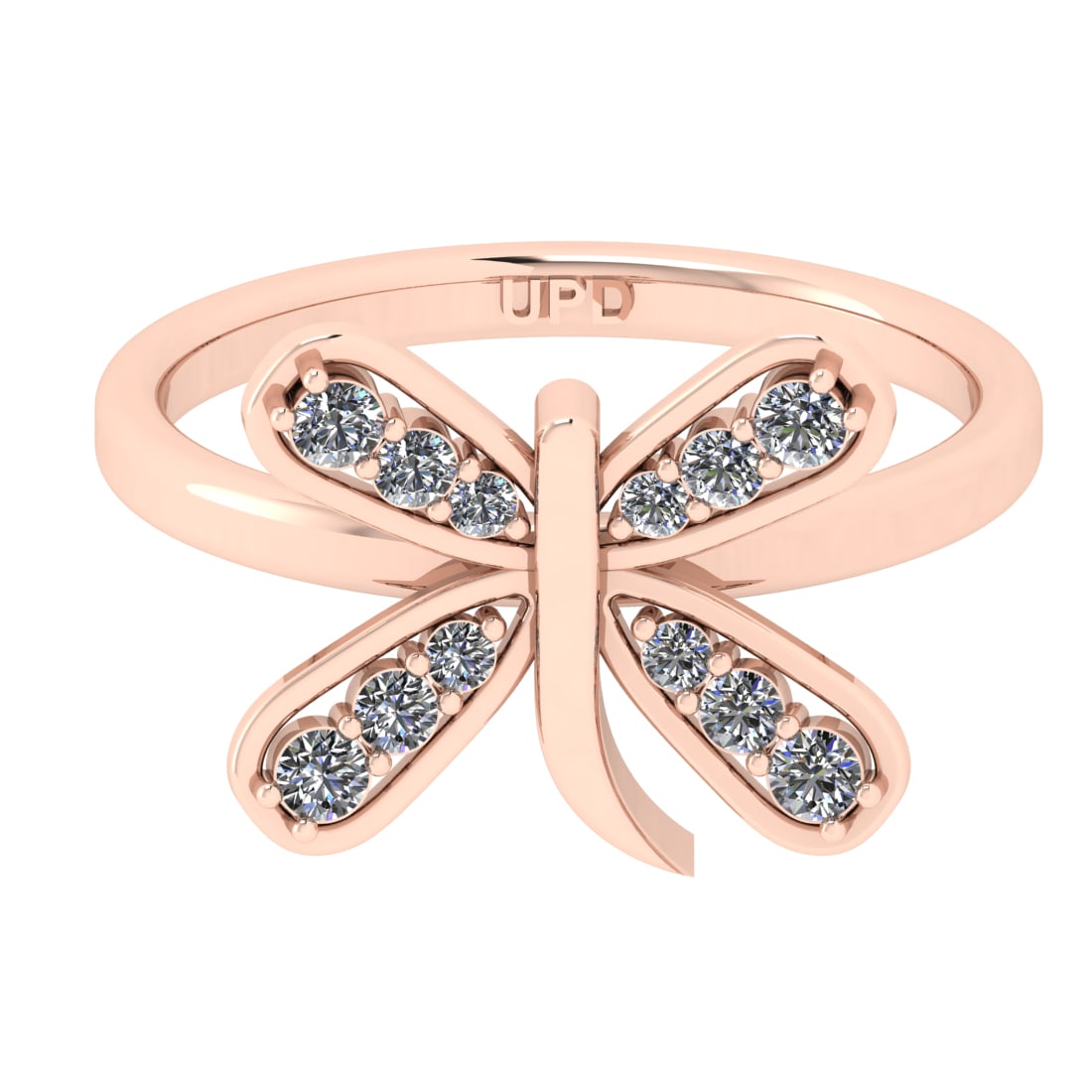 0.30 Ctw SI2/SI1 Diamond Prong Set 14k Rose Gold Engagement Ring (ALL DIAMO: Total Daimond Weight :-0.30 Ctw Color : G-H Clarity : SI2/SI1 Setting : Prong Metal Weight : Approx 3.47 gram 14k Rose Gold Engagement Ring Current Ring Size 6 (ALL DIAMOND ARE LAB GROWN )