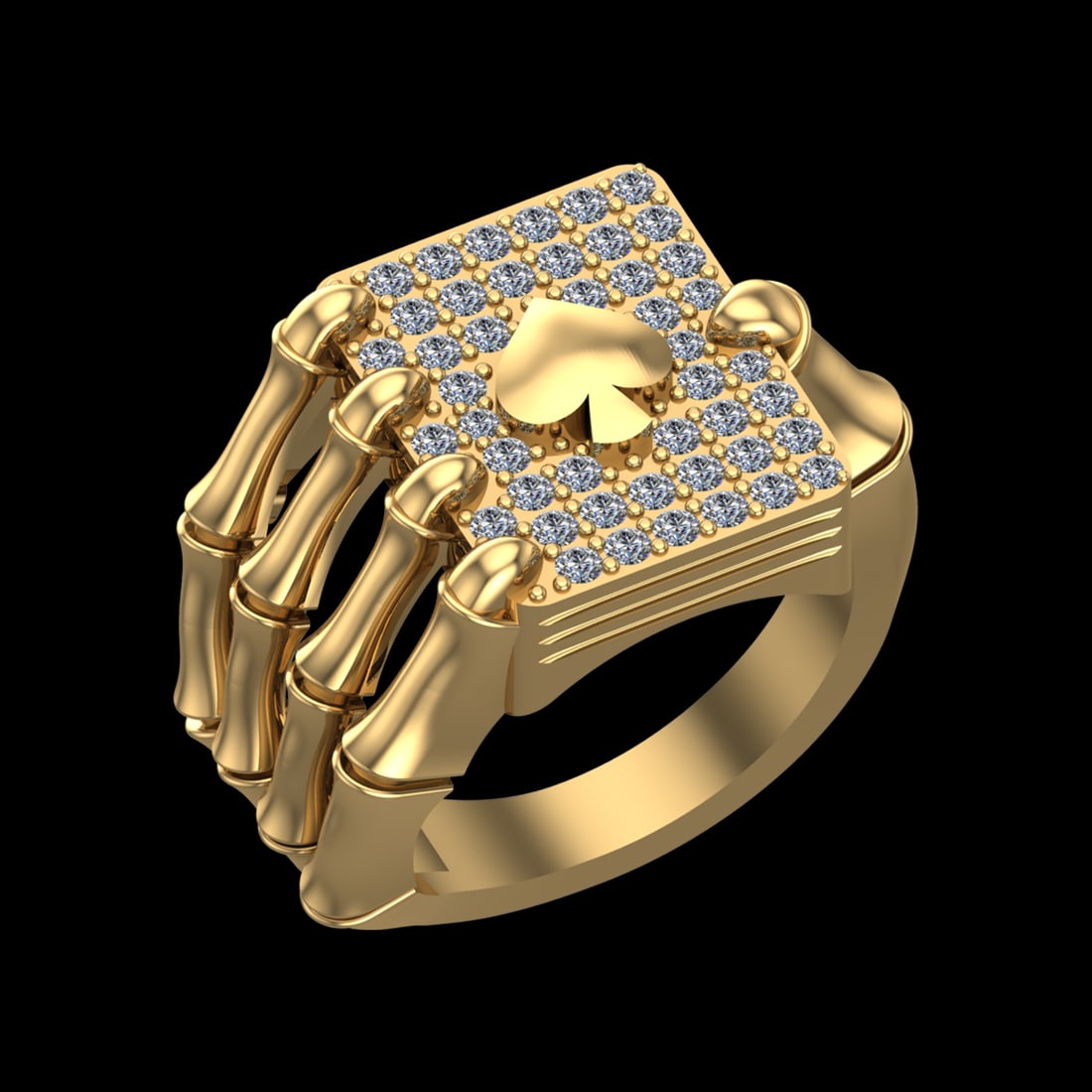 0.65 Ctw VS/SI1 Diamond Prong Set 10k Yellow Gold Men s theme Engagement Ri (1 of 2)