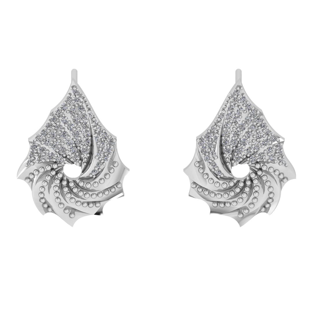 0.49 Ctw VS/SI1 Diamond 10K White Gold Stud Earrings (ALL DIAMOND ARE LAB G: Total Diamond Weight : 0.49 Ctw (Round cut) Center Diamond Color :- J-K Center Clarity : VS/SI1 Stone Setting : Prong Metal Weight : Approx 4.70 Gram 10K White Gold Stud Earrings (ALL DIAMOND ARE LAB 