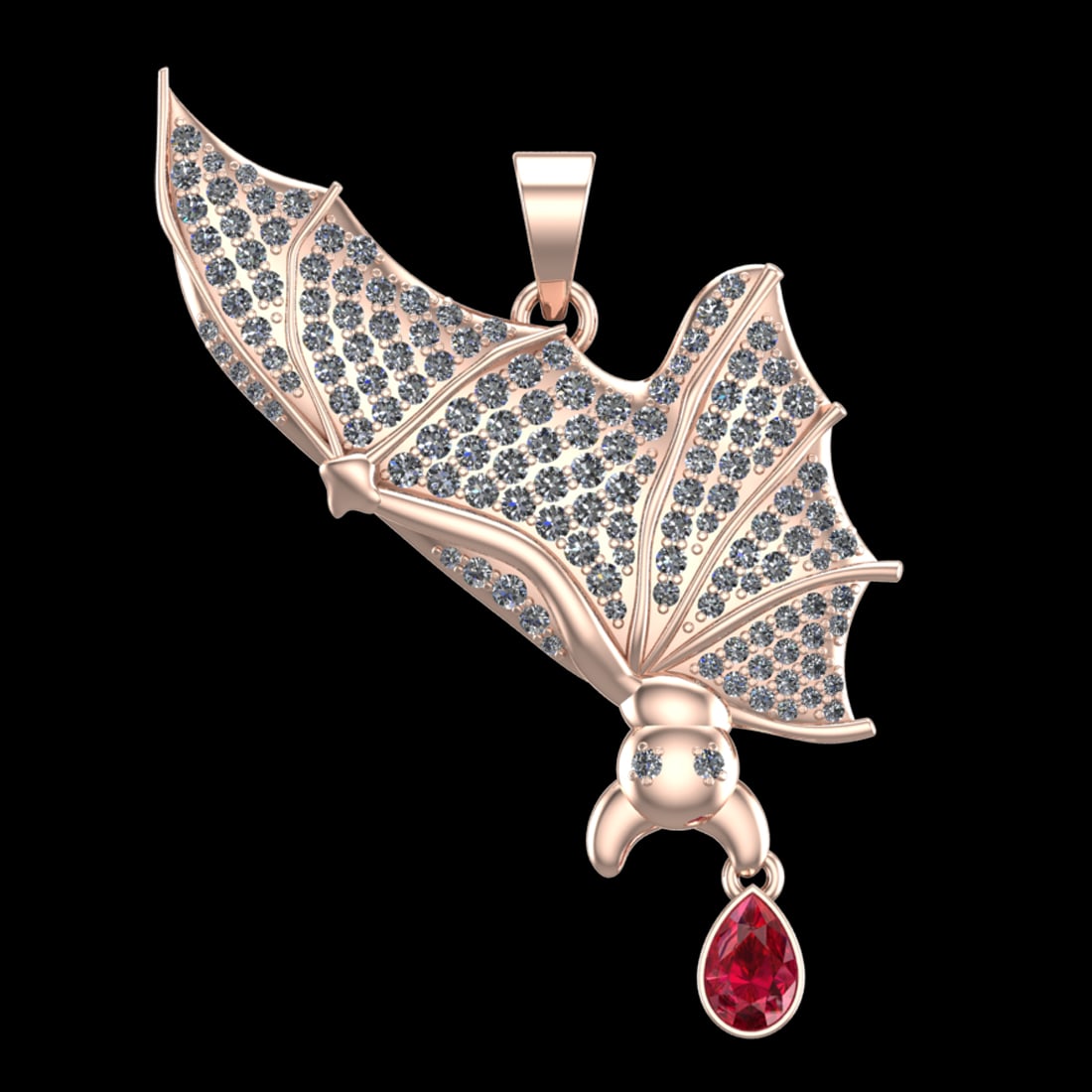 2.05 Ctw VS/SI1 Ruby And Diamond Prong Set 10K Rose Gold Creature Theme Pen: Color Stone weight :- 0.50 Ctw ( Round cut ) Stone Color :- Ruby setting :- Prong Total Diamond Weight Of Ctw :- 1.55 Ctw Color : J-K Clarity : VS/SI1 Setting : Prong Metal Weight : Approx 17.47 gram 
