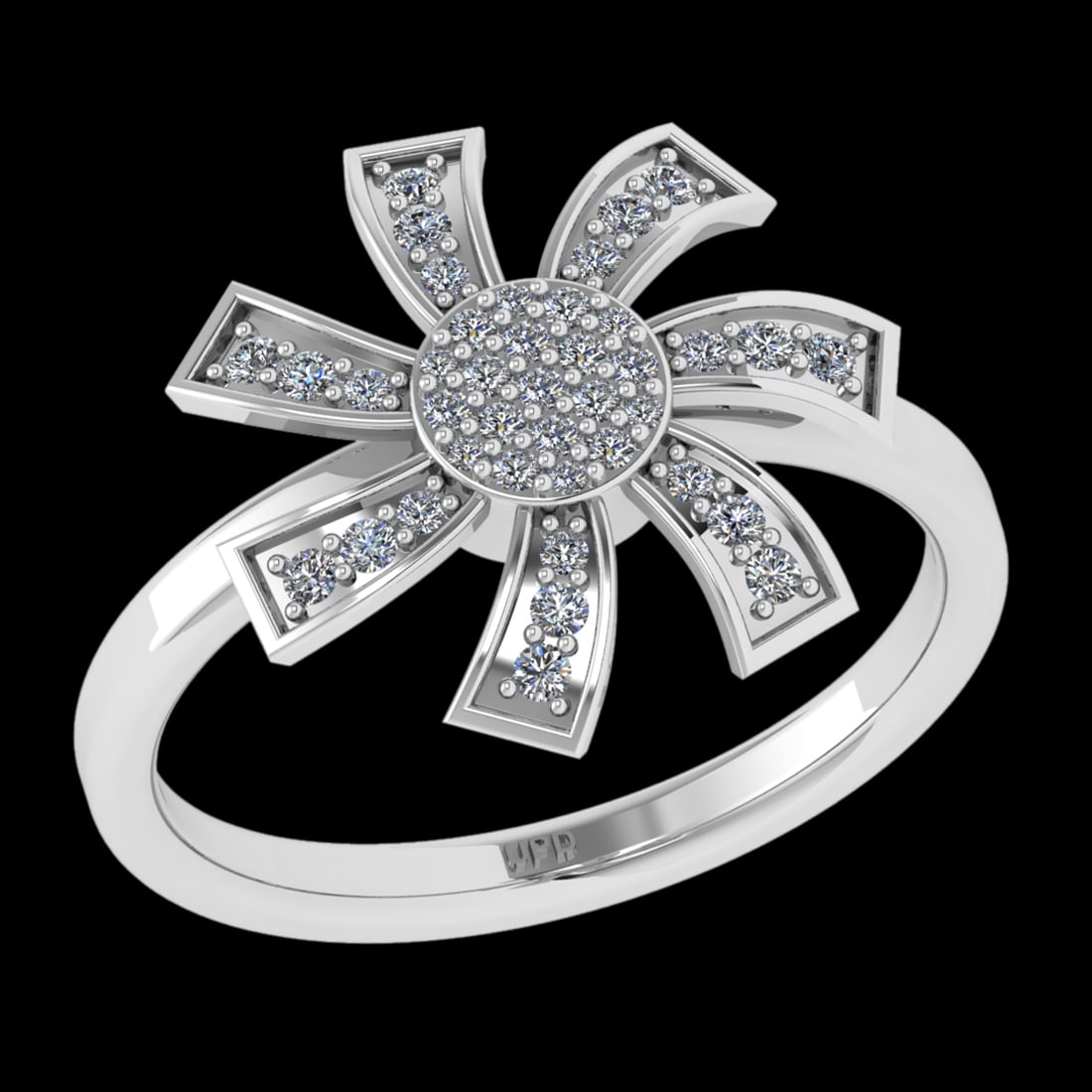 0.22 Ctw VS/SI1 Diamond Prong Set 10k white Gold Engagement Ring ( (ALL DIA: Total Daimond Weight :-0.22 Ctw Color : J-K Clarity : VS/SI1 Setting : Prong Metal Weight : Approx 3.06 gram 10k White Gold Engagement Ring Size 6(ALL DIAMOND ARE LAB GROWN) #3SS22509v15