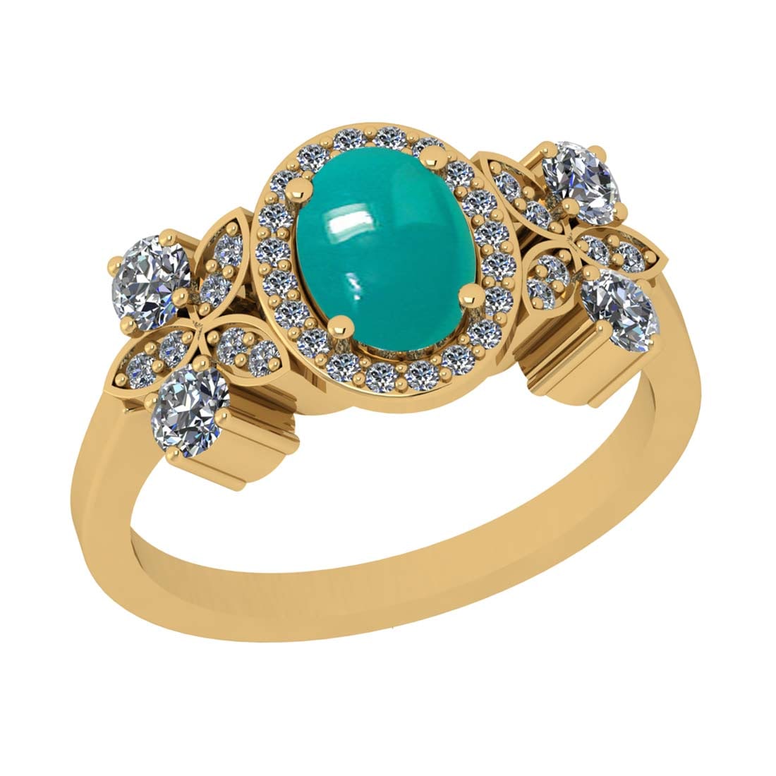 2.95 CtwVS/SI1 Emerald and Diamond 14k Yellow Gold Engagement Ring (1 of 2)