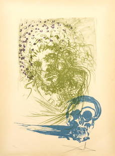 Dali Salvador (1904 - 1989) Old age, 1973: multicolor lithography 118/300, 76 x 56,5 cm, signed bottom right Dali, from the cycle Edades de la Vida / Ages of life, framed, glass