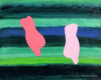 Hodonsky Frantisek (1945) Memory of Greece, 2003: oil/canvas, 40 x 50 cm, signed bottom right Hodonsky 03, original artist's description on the reverse, framed