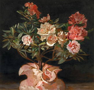 Dedina Jan (1870 - 1955) Bouquet, around 1910: oil/board, 34 x 35 cm, signed bottom right Jan Dedina, framed