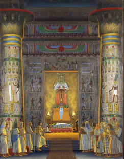 Hehl Karel (1899) Pharaoh's funeral, 1944: oil/canvas, 115,5 x 90 cm, signed top right 14.8.1944 K. Hehl, framed