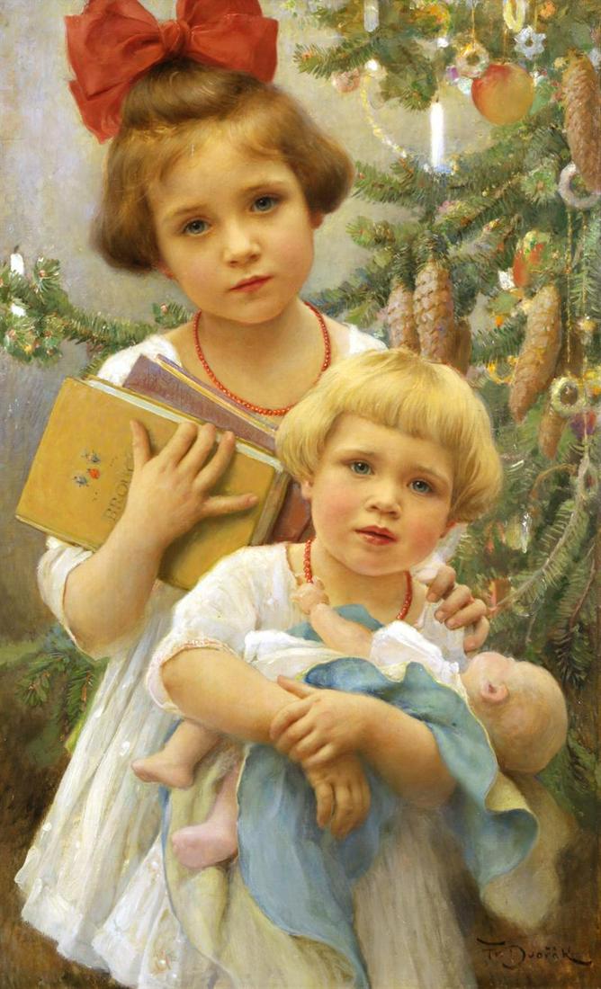 Brunner - Dvorak Frantisek (1862 - 1927) Christmas joy (1 of 4)