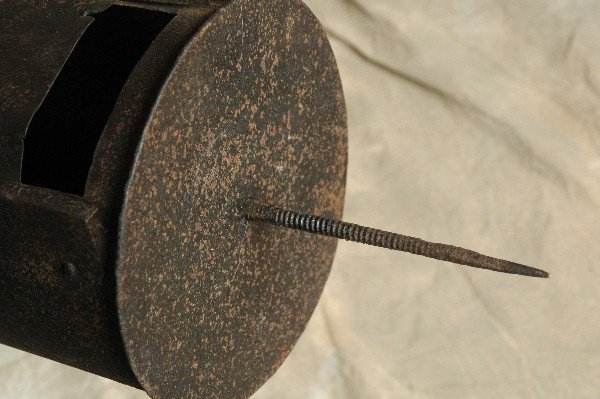 Early Spit Roaster Fireplace Tool Cooker - 2