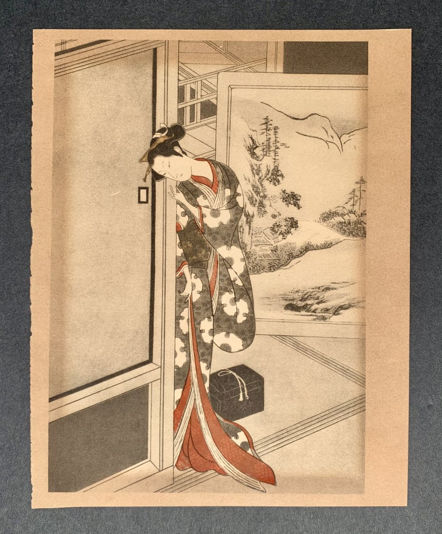 Shiba Kōkan: Lovely Beauty: Artist: Shiba Kōkan (Japan 1747-1818) Title: Lovely Beauty Edition: The Nippon Mokuhan Gashu. Circa: 1850 Medium: Woodblock Print Size: (8.5x6.5in)
