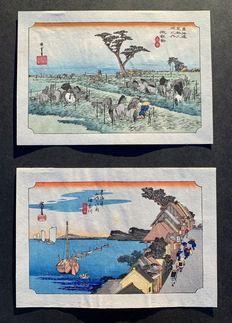 Ando Hiroshige: Two Japanese Woodblock Prints (1 of 4)