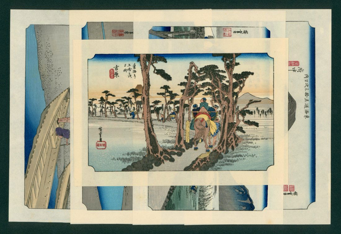 Ando Hiroshige: 5 Japanese Woodblock Prints (1 of 11)