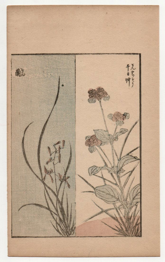 Katsushika Hokusai : Antique Japanese Woodblock Print (1 of 2)