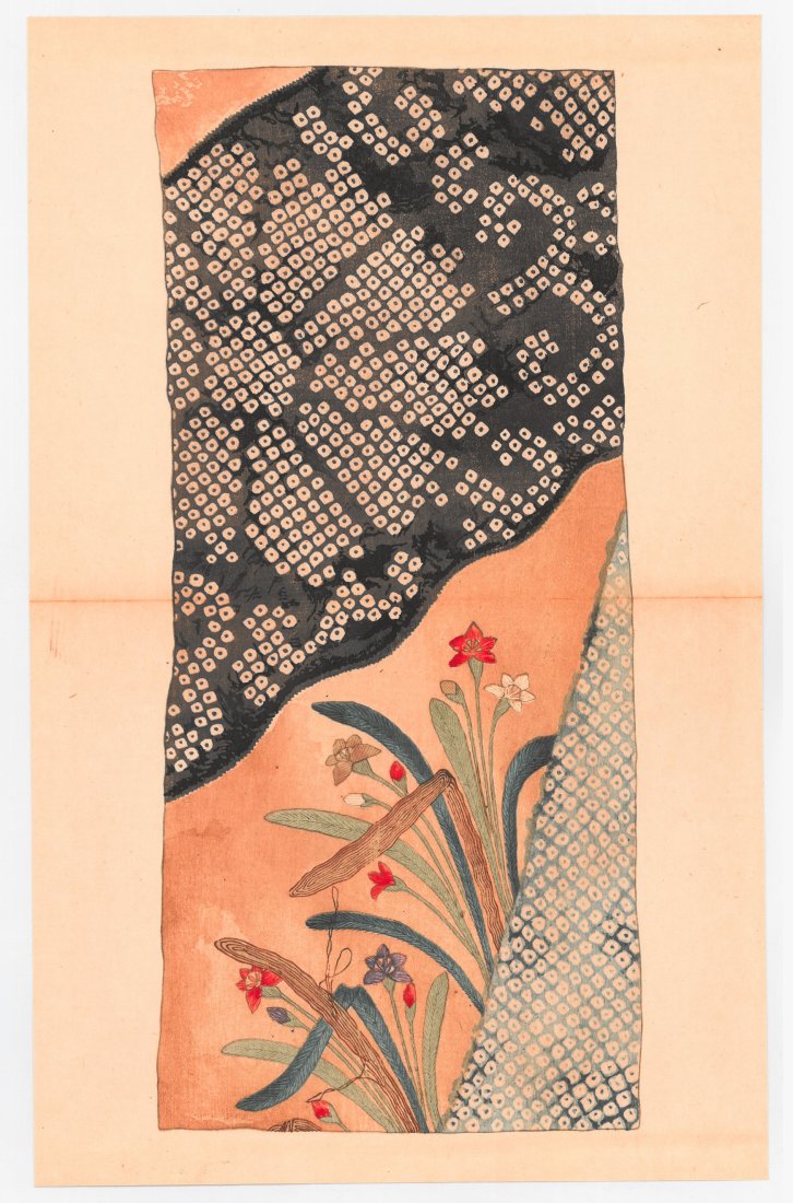 Utagawa Hiroshige : Takegashi Riverside by Kyobashi Bridge: Artist: Utagawa Ando Hiroshige Title: "Takegashi Riverside by Kyobashi Bridge" Series: One Hundred Famous Views of Edo Size: Oban (14.1/2x9.3/4) Medium: Japanese Reproduction Print Format: Vertical Pa