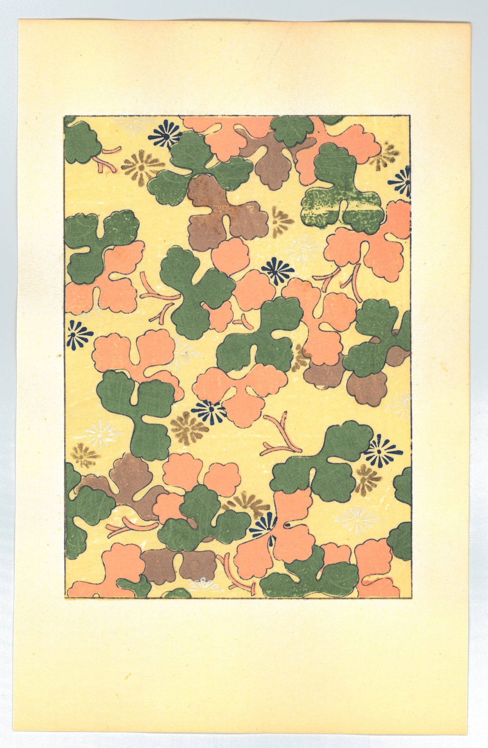 Shiko Munakata : The Island Sea: Artist: Shiko Munakata. Title: "The Island Sea" Medium: Japanese Color lithograph Print. Size: (11.7/8x11.1/4in) Date: 1964 Place of Origin: Japan. Paper Type: Thick Paper. Format: Vertical. Publisher