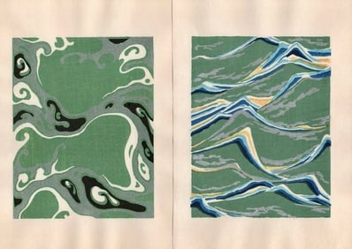 Shin-Bijutsukai Japanese Design Woodblock Print