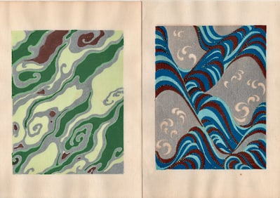 Shin-Bijutsukai Japanese Design Woodblock Print