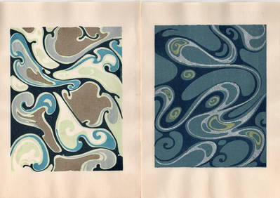 Shin-Bijutsukai Japanese Design Woodblock Print (1 of 2)