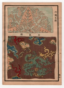 Japanese Selection of Ancient Patterns Textiles and Designs 1917 Woodblock