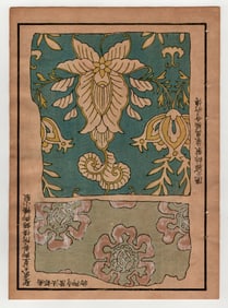 Japanese Selection of Ancient Patterns Textiles and Designs 1917 Woodblock