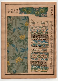 Japanese Selection of Ancient Patterns Textiles and Designs 1917 Woodblock