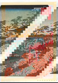 Ando Hiroshige :  Kiyomizu Hall and Shinobazu Pond
