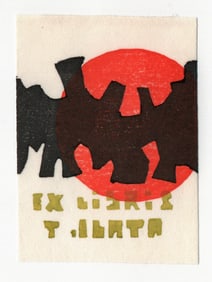 Gaston Petit Woodblock Print 1975