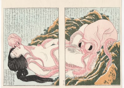 Katsushika Hokusai : Dream of the Fisherman's Wife