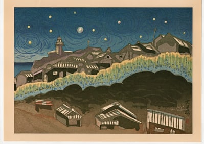 Sekino Junichiro : Cape Daioh at Night