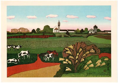 Sekino Junichiro : Hidaka in Hokkaido Offset Lithograph