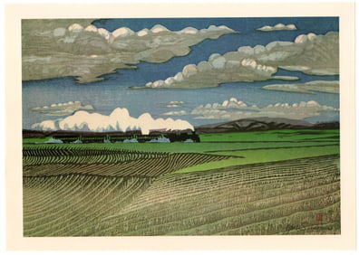 Sekino Junichiro : Sorachi Campagna in Hokkaido Offset Lithograph