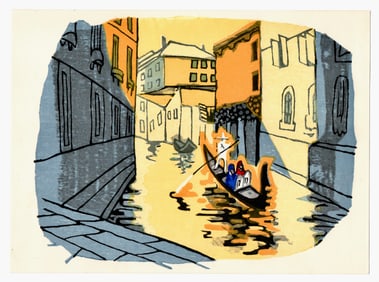 Sekino Junichiro : Italy Woodblock