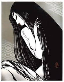 Masayuki Miyata : Veil of Hair and Gesture Offset Lithograph