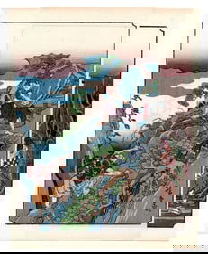 Ando Hiroshige : Tale of the Soga Brothers Woodblock