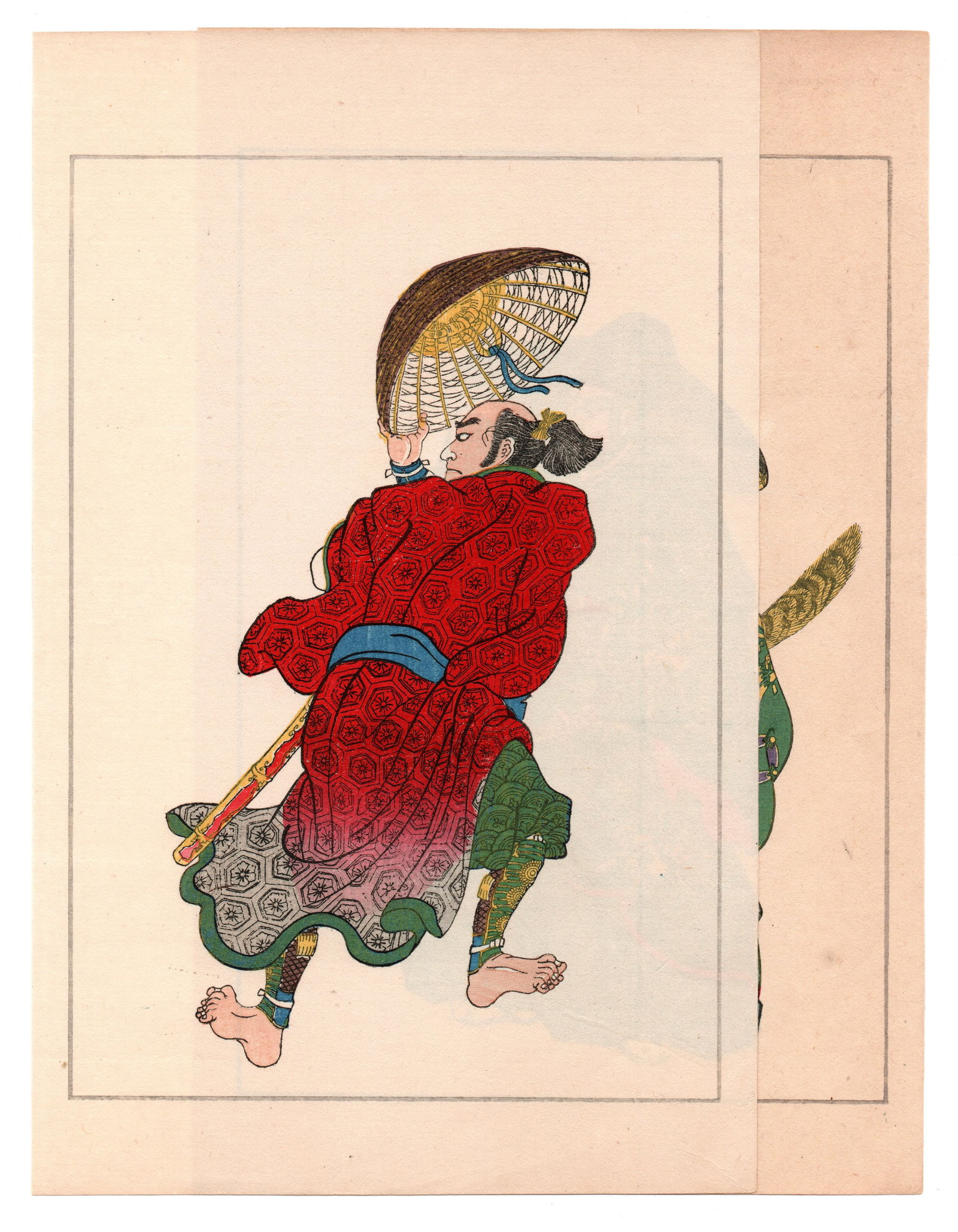 Utagawa Kuniyoshi : Fifty Heros of Japan Woodblock: Utagawa Kuniyoshi (1798-1861) Title: "Fifty Heros of Japan" Date: 1917 Taisho period. Medium: Woodblock reprint. Size: Each sheet (9.1/2x6in). Paper Type: Traditional Japanese Handmade Washi. Format.